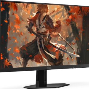 AOC Q27G4XNE 27″ Widescreen Gaming Monitor – QHD 2560×1440, 180 Hz, 0.5 ms MPRT, Adaptive Sync, VA Panel, HDR Ready, 16:9 Aspect Ratio, Flicker-Free, VESA Mount