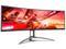 AOC Agon AG493UCX2 Super Wide Curved Gaming Monitor, Dual QHD 5120×1440, 165Hz 1ms, FreeSync Premium, Display HDR 400, USB-C Docking & KVM, Height-Adjustable, Black