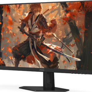 AOC Q27G4XNE 27″ Widescreen Gaming Monitor – QHD 2560×1440, 180 Hz, 0.5 ms MPRT, Adaptive Sync, VA Panel, HDR Ready, 16:9 Aspect Ratio, Flicker-Free, VESA Mount