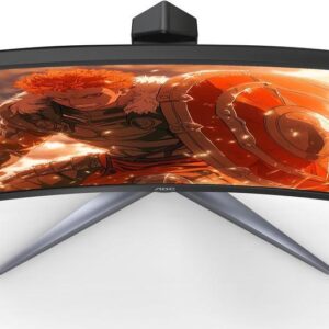 AOC 32″ Curved Frameless Gaming Monitor 2K QHD, 1500R Curved VA, 1ms, 165Hz, FreeSync, Height adjustable, 3-Year Zero Dead Pixel Guarantee (CQ32G2S)